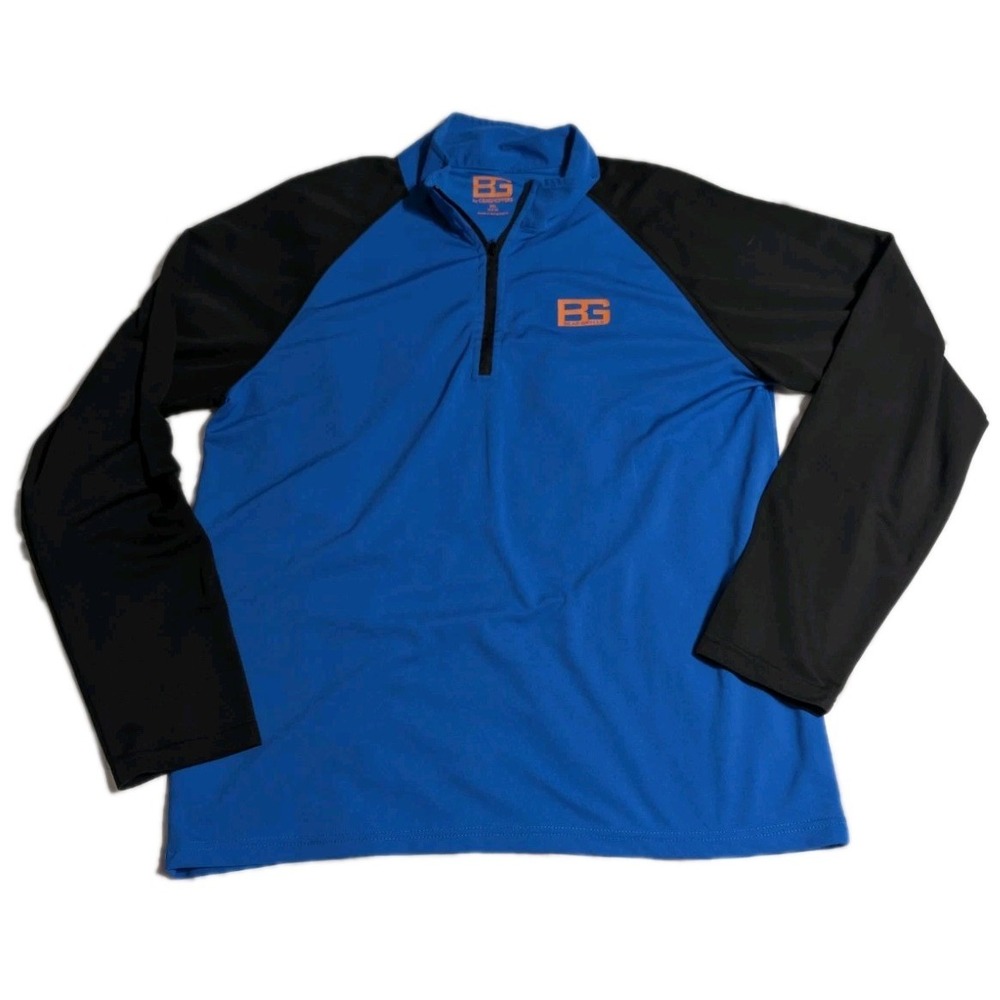 Bear Grylls Craghoppers BG Quarter Zip Pullover Blue‎ Black Men's XXL NWOT